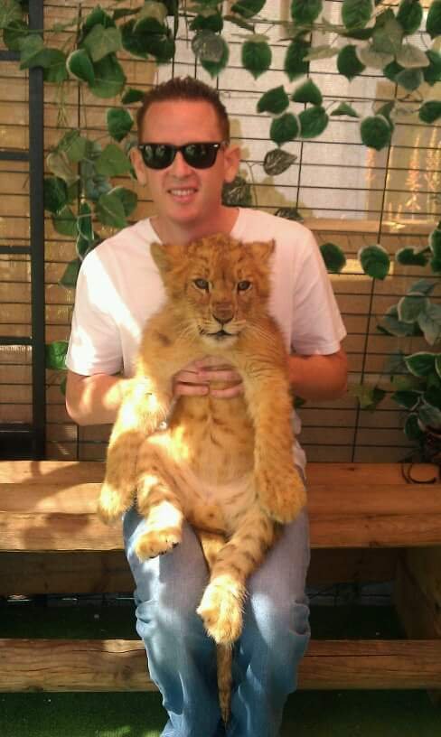 jeremy with lion