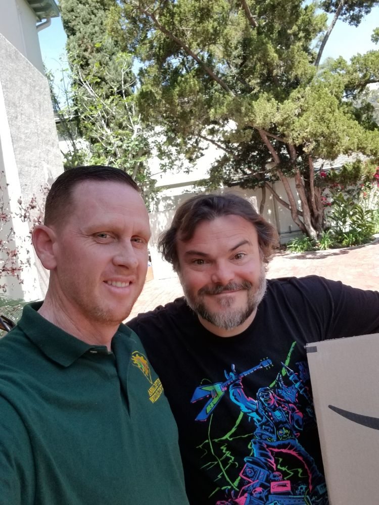 Jeremy Bailey photo clicked with Jack Black