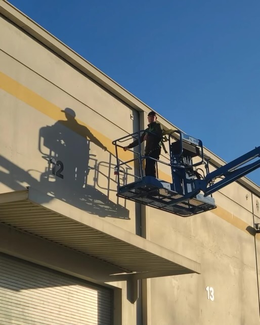Man on Crane