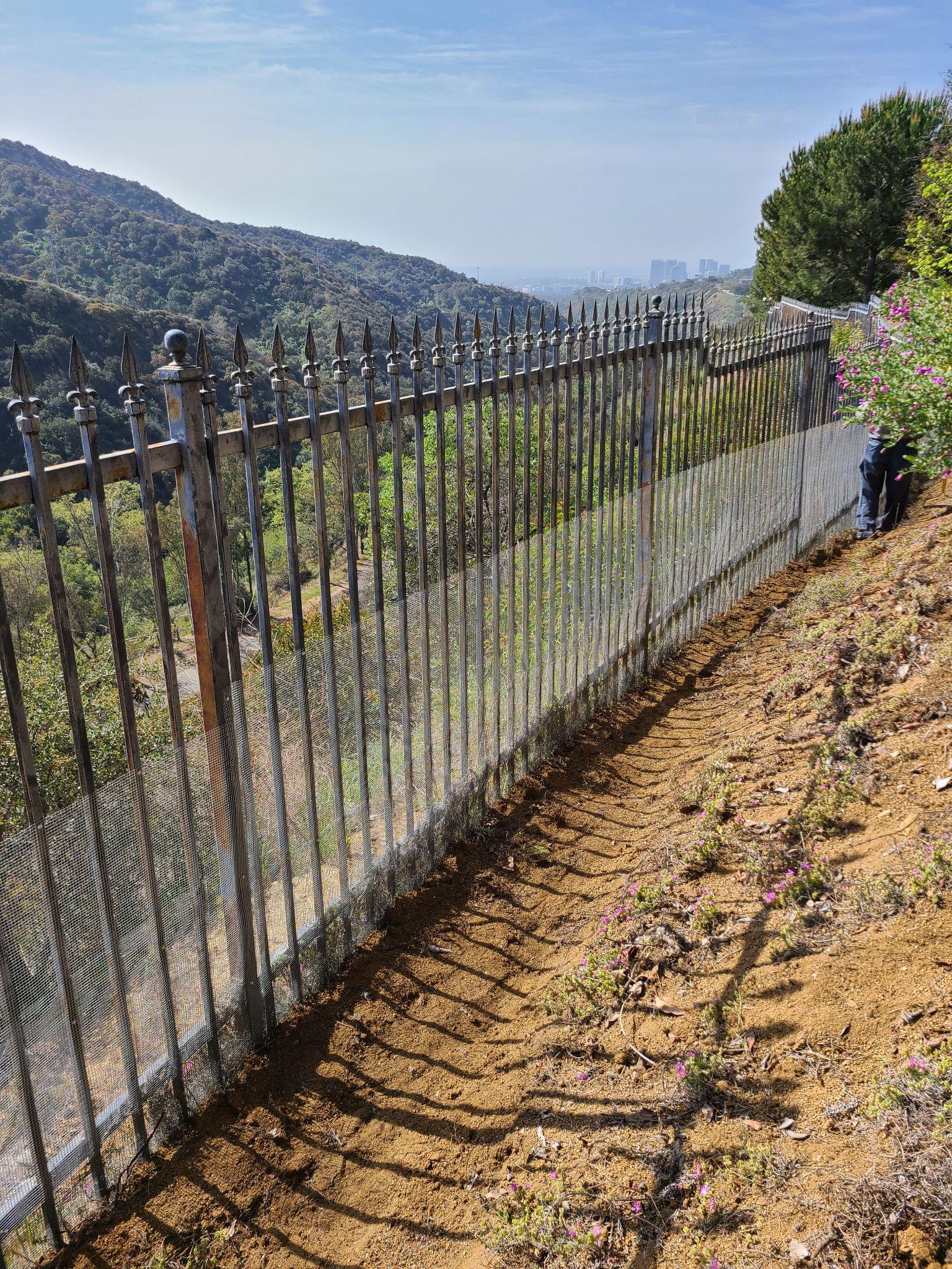 A snake fencing project that was installed by Animal Capture Wildlife Control (picture 3 of 4).